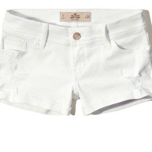 Hollister Low rise denim short shorts